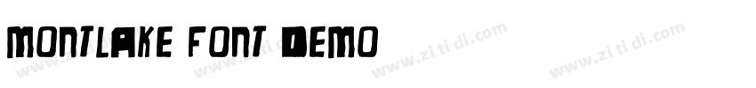 Montlake Font DEMO字体转换